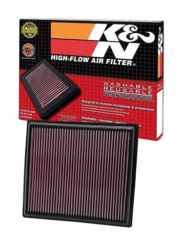 K&N Filtro de aire original de alto flujo para motor de por vida: lavable | Compatible con Select 2008-2017 BUICK/HOLDEN/CHEVROLET/ROEWE (Regal, LaCrosse, II, III, Malibu, 950) (ver descripción del