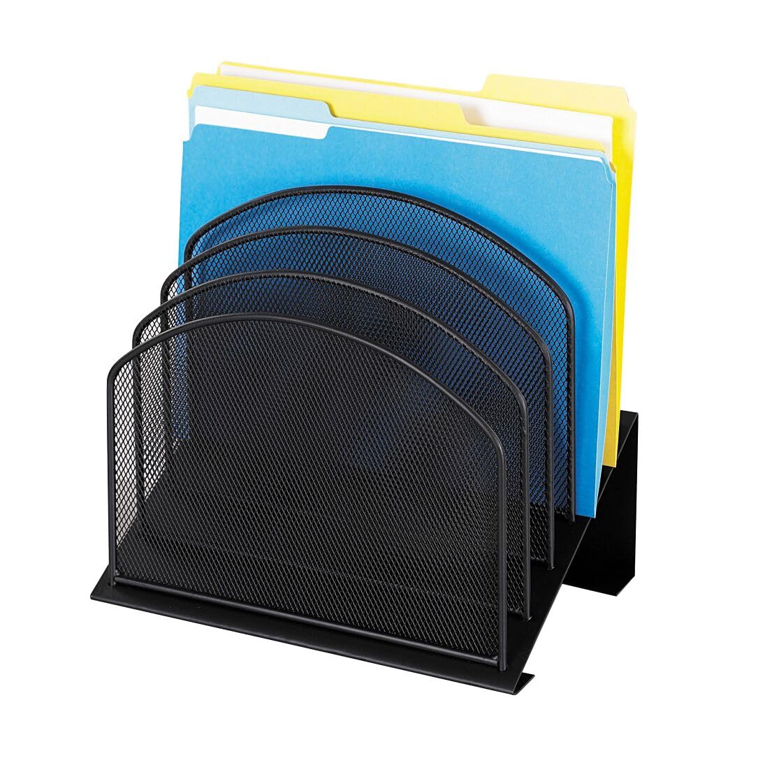 Safco 3257BL Onyx Mesh Desk Organizer, Black