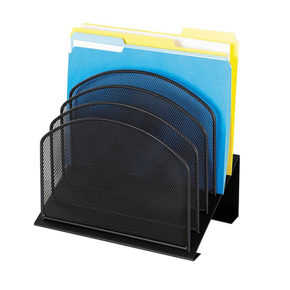 Safco 3257BL Onyx Mesh Desk Organizer, Black