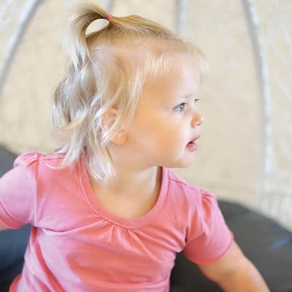 HonestBaby Camisetas de algodón orgánico con Mangas abombadas Conjunto de Playeras para bebés y niños pequeñosUnisex bebé