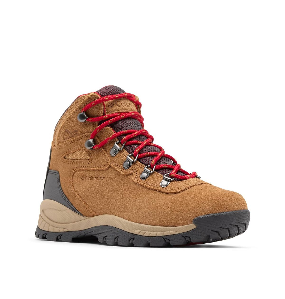 Columbia Newton Ridge Plus - Tenis de senderismo impermeables para mujer - 26.0 cm - Alce - Montaña Rojo