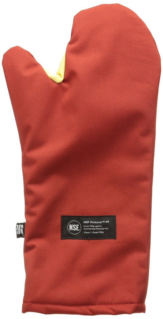 Carlisle FOODSERVICE Products San Jamar CTC17 Cool Touch - Manopla Convencional para Horno, protección contra el Calor de hasta 500 °F, 17 Pulgadas de Largo, Rojo