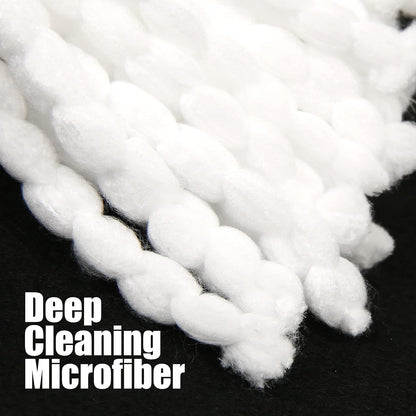 Recambios de repuesto para trapeador (3 unidades) compatibles con trapeador triangular, hecha de microfibra, limpieza profunda, lavable a máquina y fácil de reemplazar