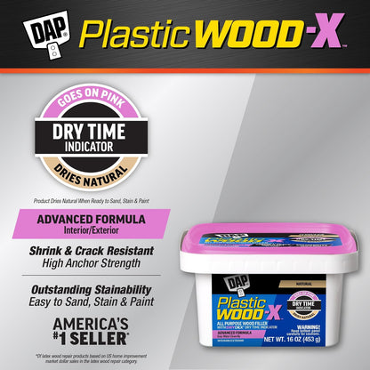 DAP 542 Series 00542 Pt Natural Plastic Wood-X w/Drydex