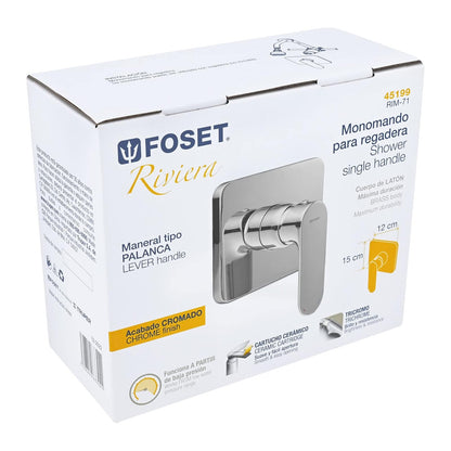 Foset Riviera RIM-71, Monomando para regadera, cromado, Riviera