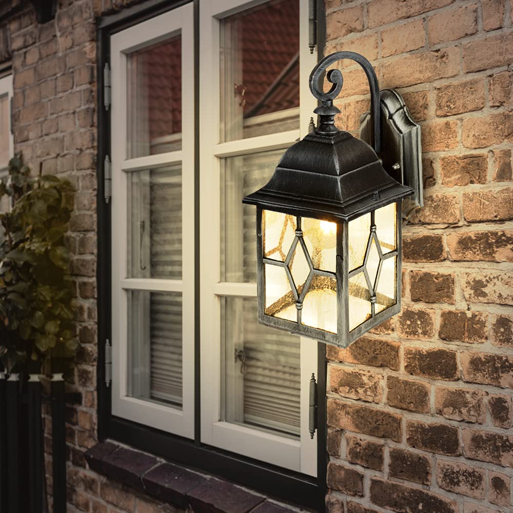Tecnolite - Farol LED Exterior de Pared FTL-3420/S, Base E27, 20 W, IP 44, Satinado