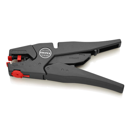 KNIPEX 12 40 200 Pinza pelacables autoajustable 32-8 AWG 200 mm (8") | Aislamiento de PVC y goma, 0,03 – 10 mm², con cortacables, ajuste fino