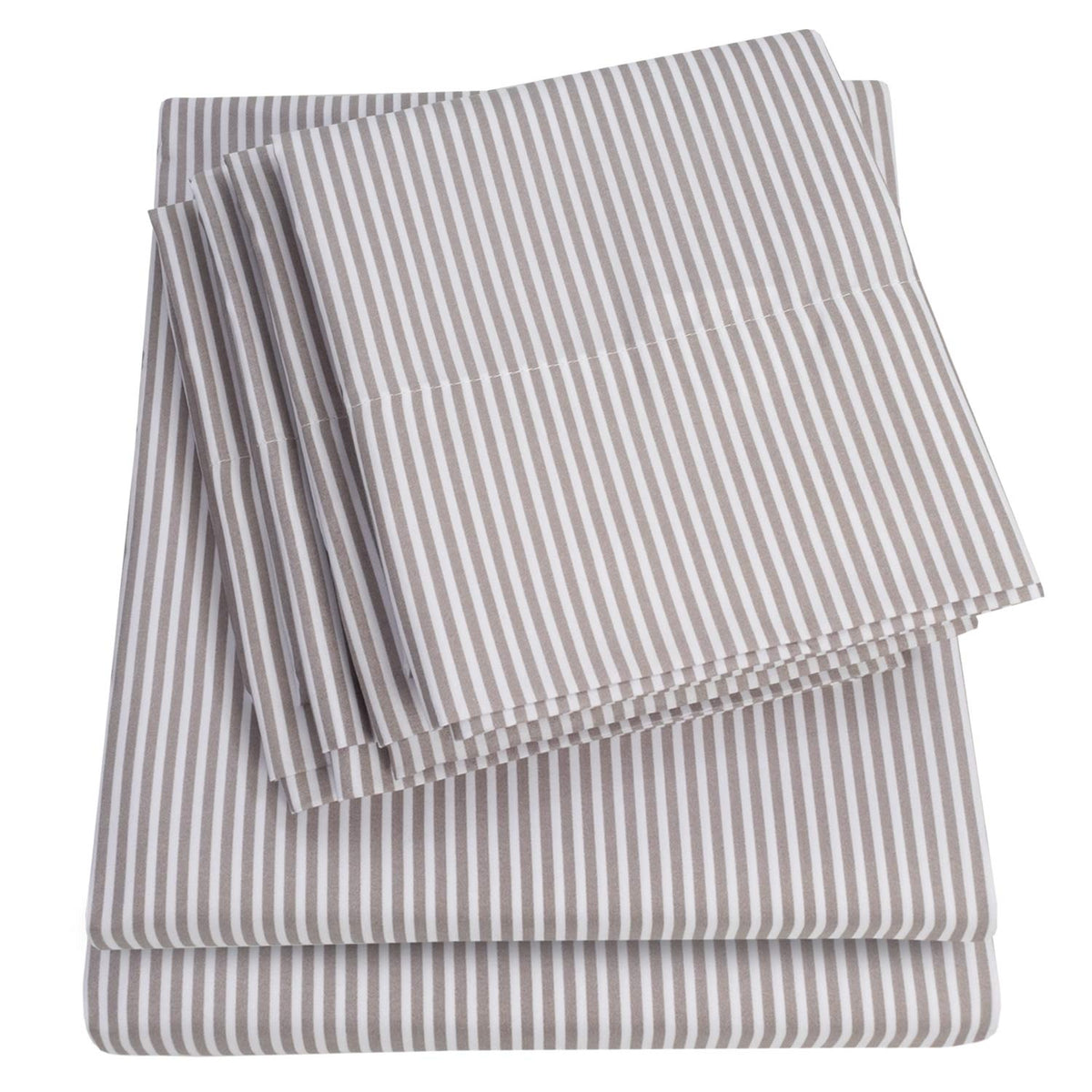 Sweet Home Collection Juego de Sábanas 1500 Hilos, Bolsillo Profundo - Gris - Queen