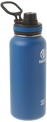 TAKEYA - Botella de agua aislante de acero inoxidable Originals, 32 oz, azul marino