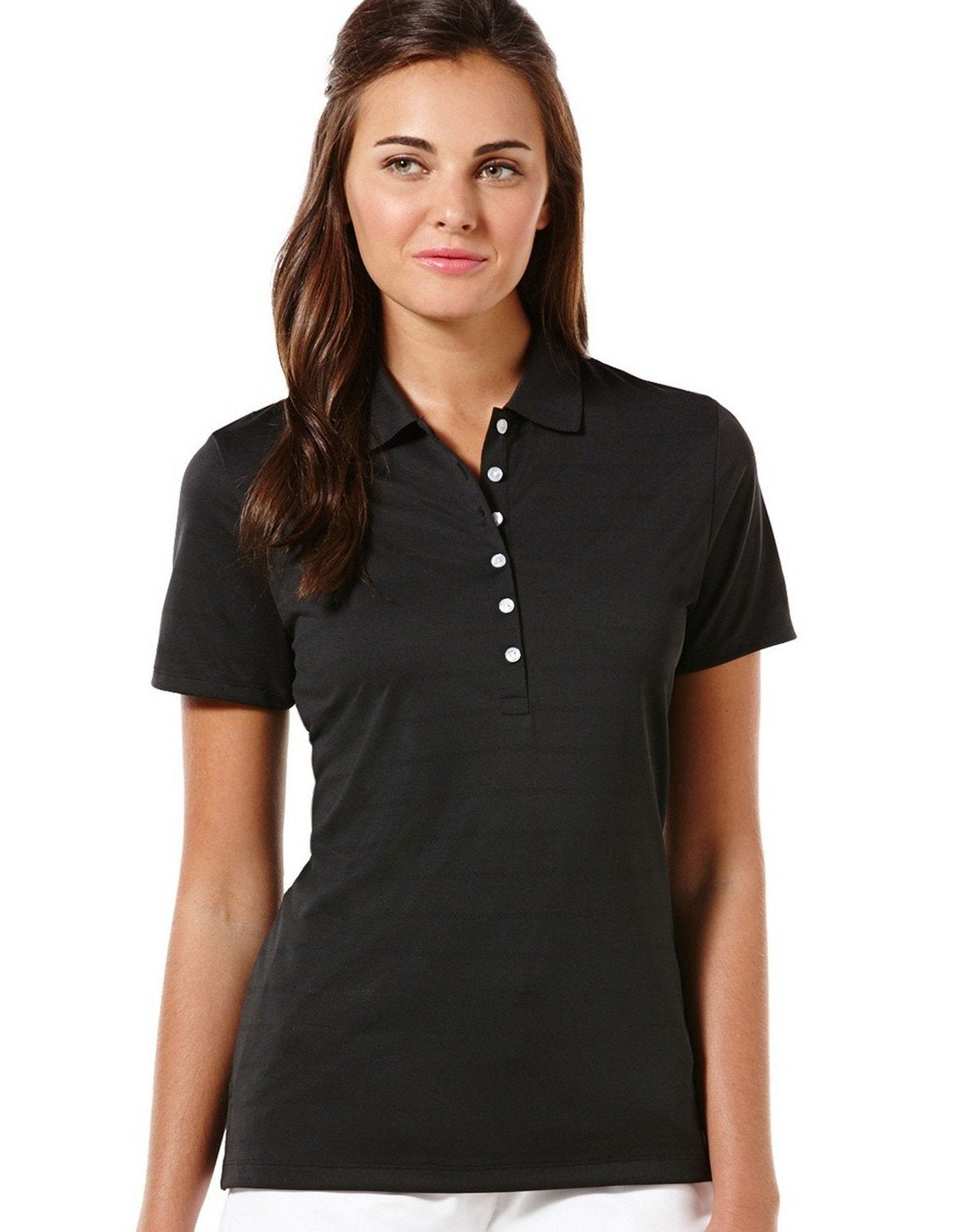 Callaway Opti-Dri polo de golf de manga corta para mujer - M - Negro -