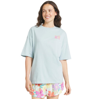 Billabong - Playera de algodón Suave de Alta Calidad de Ajuste Relajado para Mujer