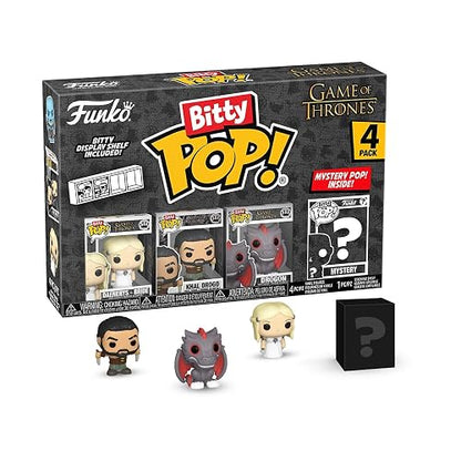 Funko Bitty Pop! 4 Pack: Game of Thrones - Khaleesi | Mercancía Oficial de Fantasía - Mini Figuras de 2.2 cm con Exhibidor - Decoración de Pasteles y Relleno de Piñata