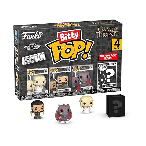 Funko Bitty Pop! 4 Pack: Game of Thrones - Khaleesi | Mercancía Oficial de Fantasía - Mini Figuras de 2.2 cm con Exhibidor - Decoración de Pasteles y Relleno de Piñata