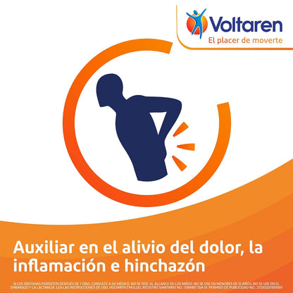 Voltaren 24h Parches, Diclofenaco 30mg, Reduce la Hinchazón e Inflamación, 3 Pack 5 Parches cada