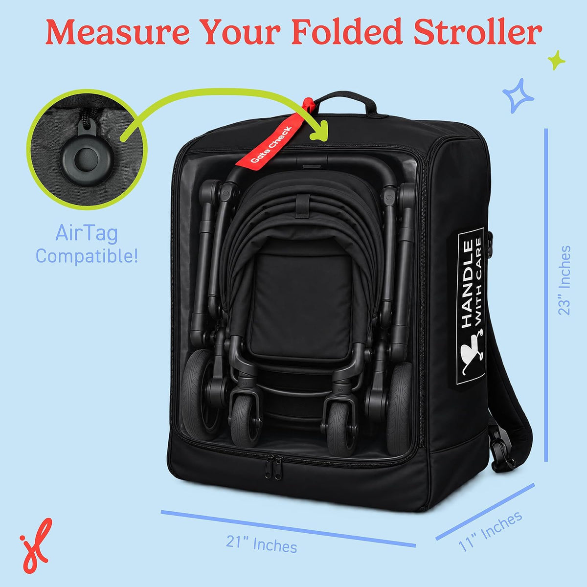 J.L. Childress JLC - Bolsa compacta para carriola