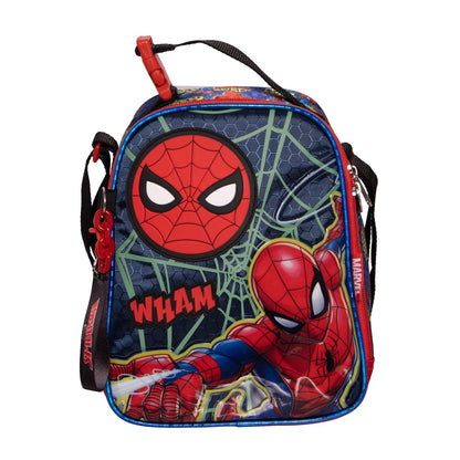 Ruz Lonchera Infantil y Preescolar | Spider-Man | 100% Poliéster Capacidad 3 Litros | Bolso Térmico Escolar para Niños con Asa y Cierre de Cremallera | Recomendado desde 3 años