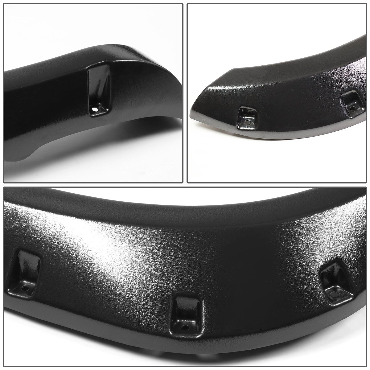 DNA MOTORING Guardabarros Laterales Estilo Remachado para Dodge Ram 1500/2500/3500, Negro