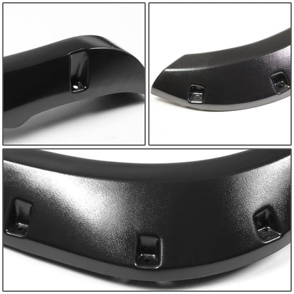 DNA MOTORING Guardabarros Laterales Estilo Remachado para Dodge Ram 1500/2500/3500, Negro