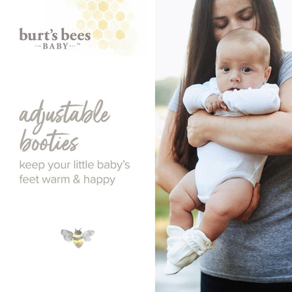 Burt's Bees Baby - Calcetín unisex de género neutro para edades de 0 a 9 meses