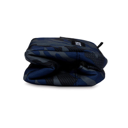 PackIt - Caja de aperitivos congelable, camuflaje deportivo azul marino, EcoFreeze, reutilizable, cierre con hebilla, para todas las edades