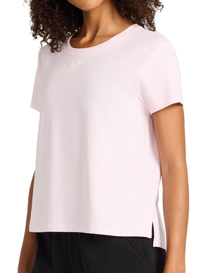 Reebok Playera con Bordado Cuello Redondo Mujer - M - Frosted Berry