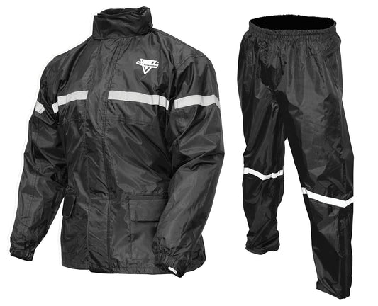 Nelson-Rigg Traje de Lluvia Stormrider SR-6000 para Motocicleta, Negro, 4XL
