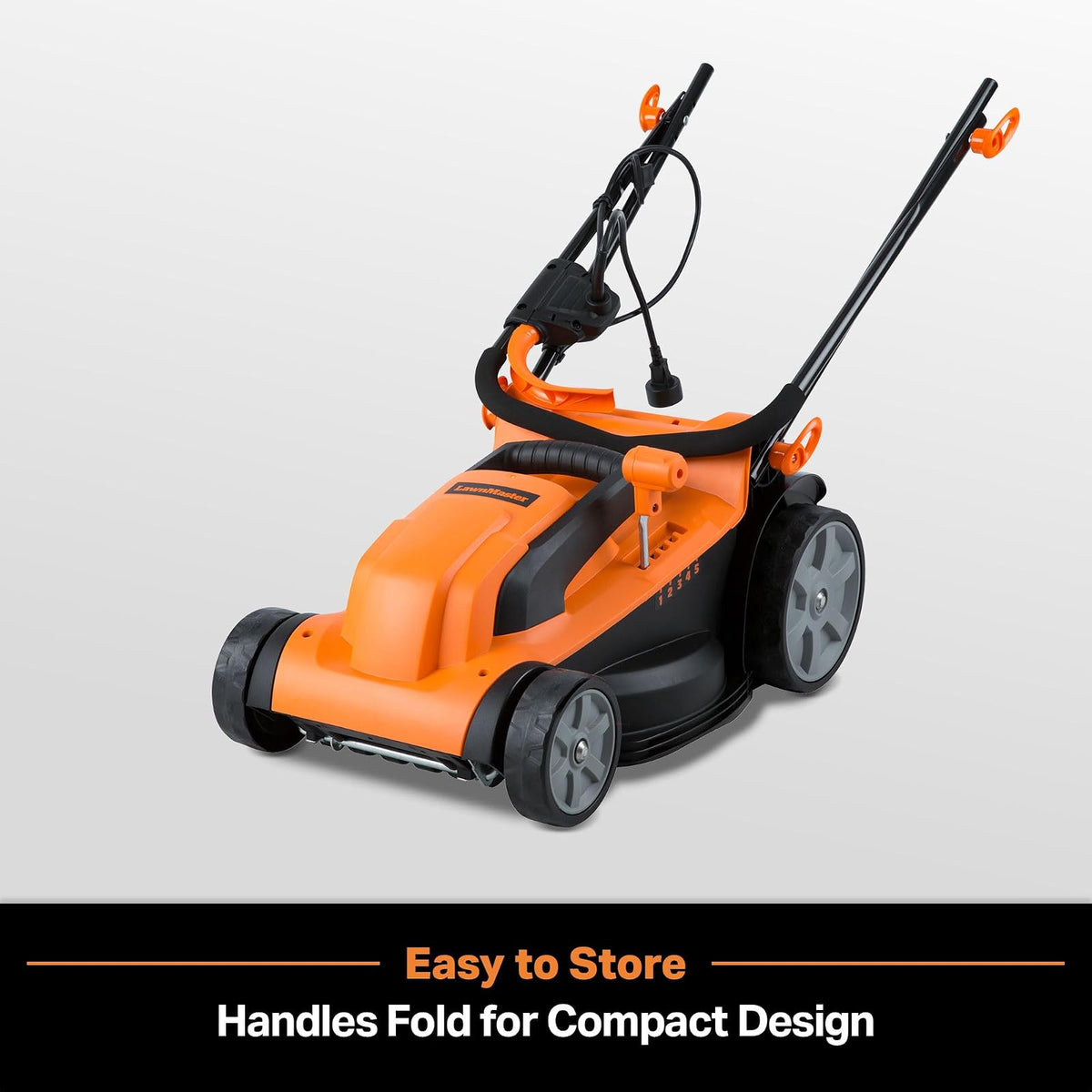 LawnMaster MEB1114K Cortacésped eléctrico con Cable de 15 Pulgadas, 11 amperios