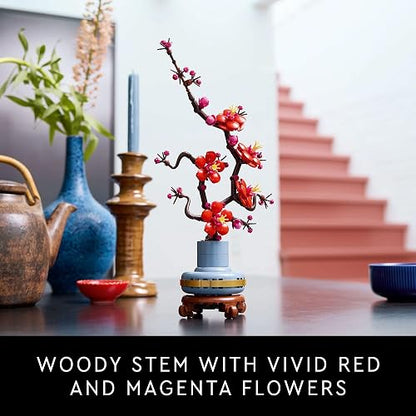 LEGO® Flor de Ciruelo Plantas de Interior Decorativas para adornar Cualquier Espacio en el hogar u Oficina con Unas Hermosas 10369