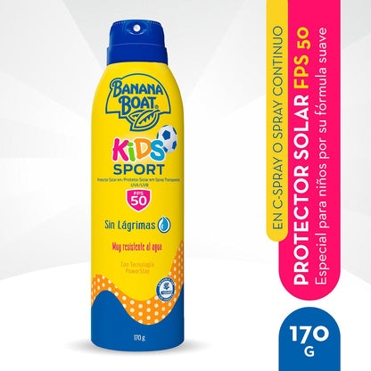 Banana Boat Kids Sport Protector Solar en Spray 50+ FPS 170g
