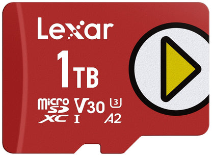 Lexar Play Pro Tarjeta microSD Express, hasta 900/600 MB/s, Gaming - 1 TB - Solo - JUEGA NUEVA GEN (205 MB - s)