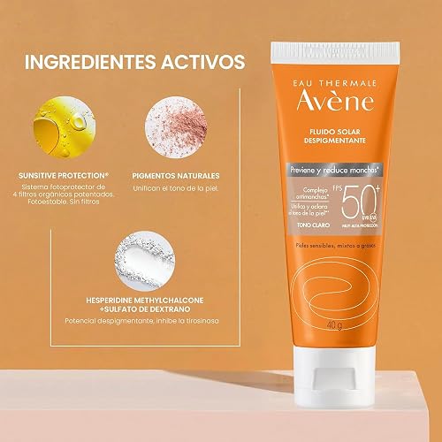 Avene Protector Solar Facial FPS50+ Antimanchas Piel Mixta Tono Claro, 40g