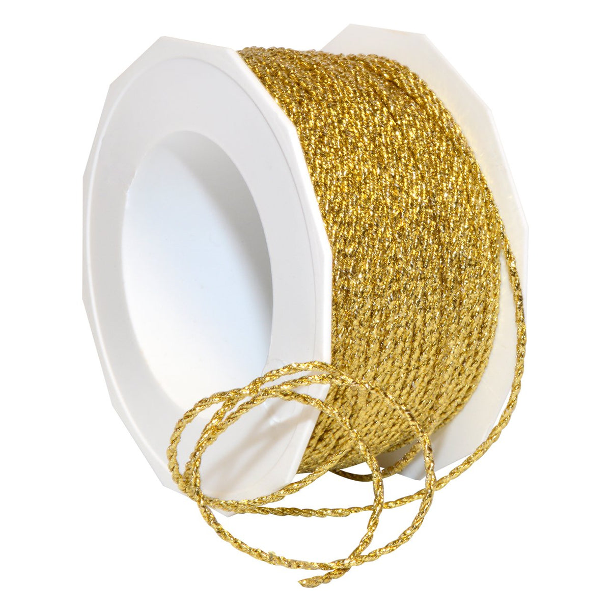 Morex Ribbon 16602/50-634 Loire Cinta de poliéster/Metalizada, 1/6 Pulgadas por 55 Yardas, Dorado