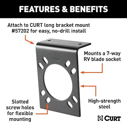 CURT 57206 - Soporte de Montaje para Arnés de Cableado RV de 7 Vías