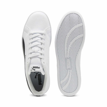 PUMA, Tenis Casuales UP, Unisex, Blanco con Azul, Talla 25,5