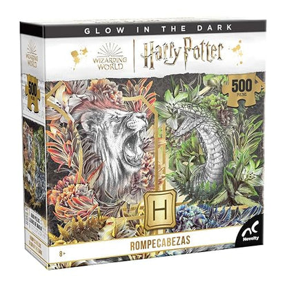Novelty Corp Rompe de Colección Harry Potter Glow In The Dark 500 Pz [Modelo Surtido], 1 unidad
