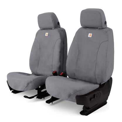 Covercraft Carhartt SeatSaver - Fundas de Asiento Personalizadas para Toyota Tacoma 2016-2023 | Asientos de cubeta de Primera Fila, Grava de Tela de Pato