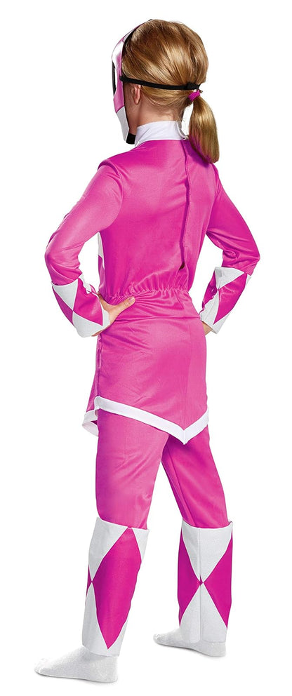 Disguise Pink Ranger Deluxe Disfraz para niño, rosa, mediano/(7-8)