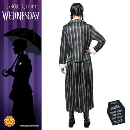 Rubie'S - Disfraz de miércoles para Mujer Nevermore Academy Uniforme, Negro -, S