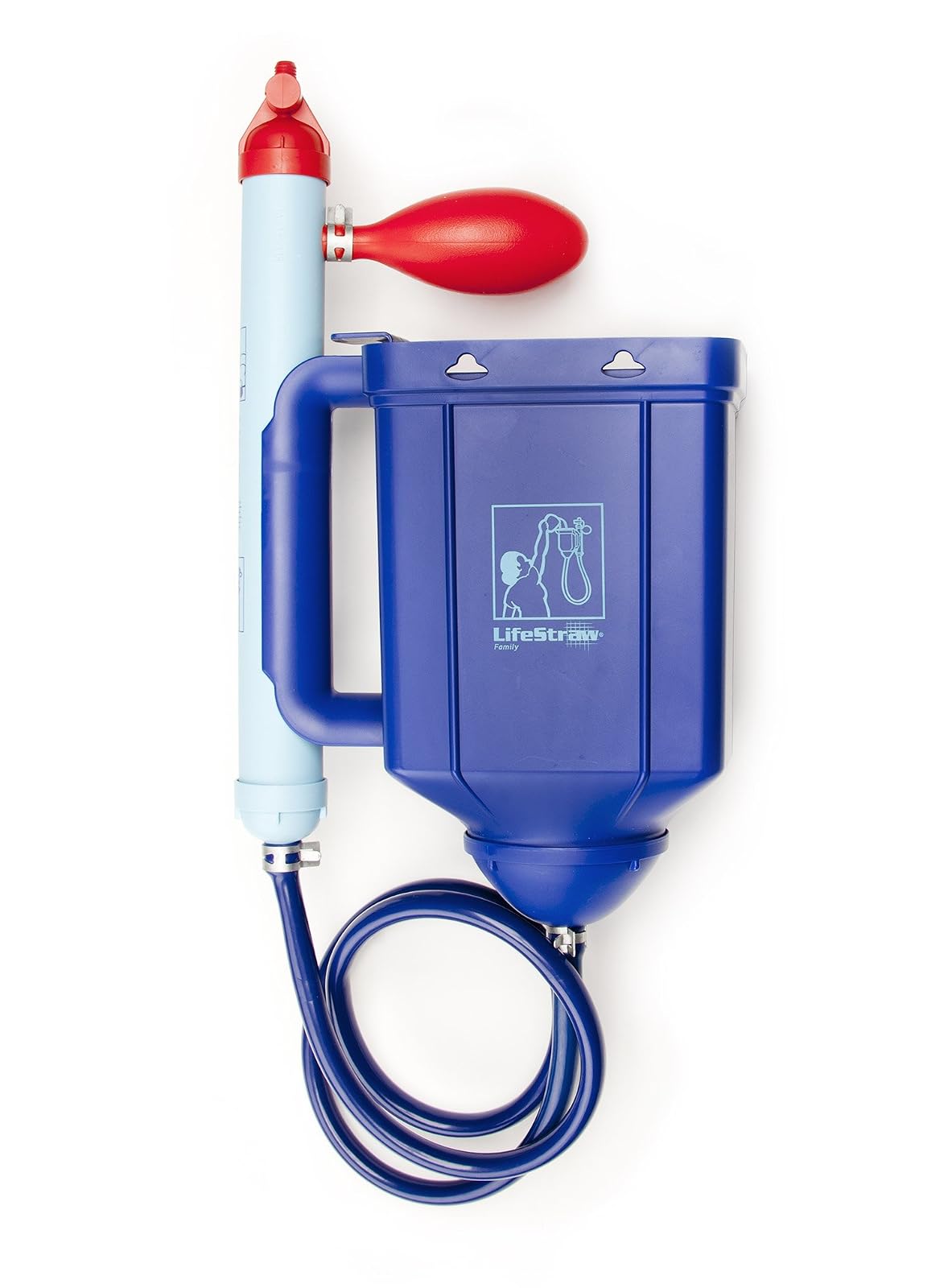 LifeStraw Family 1.0 Purificador de agua portátil alimentado por gravedad para preparación de emergencia y camping