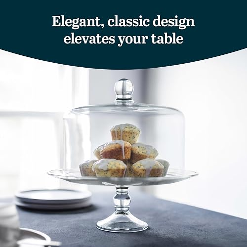 Libbey Domo Pastelero Selene de vidrio 2 piezas