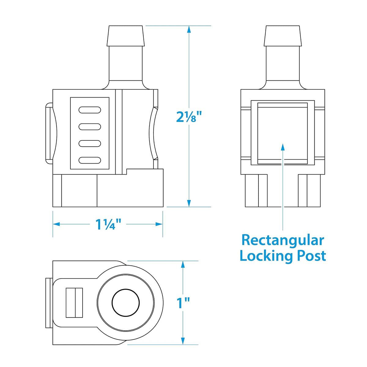 SEACHOICE Conector de Combustible de Lujo para Honda, Hembra, 3/8 Pulgadas
