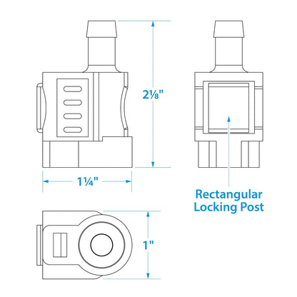 SEACHOICE Conector de Combustible de Lujo para Honda, Hembra, 3/8 Pulgadas