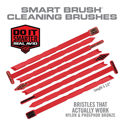 Real Avid Gun Cleaning Tool Kit: Gun Detailing Brush Set & Pick Set: 16-Piece Detailing Supplies Kit with Soft Bristle Nylon & Stiff Bristle Bronze Scrub Brushes & Gun Scraper Carbon Removal Tools