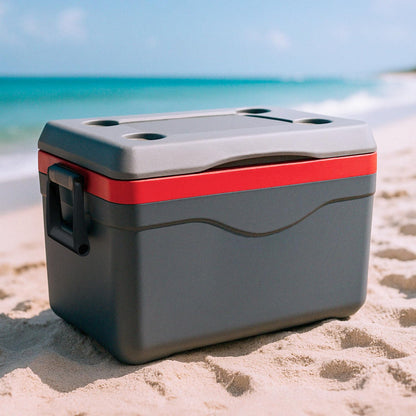 Hielera Portátil 50 L (53 QT) para 70 Latas Color Gris Lava Cooler