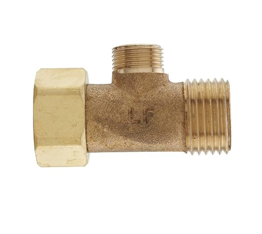 Keeney Plumb Pak PP2040LF - Adaptador de suministro de agua, 1/2" FIP x 1/2" MIP x 3/8" OD, latón