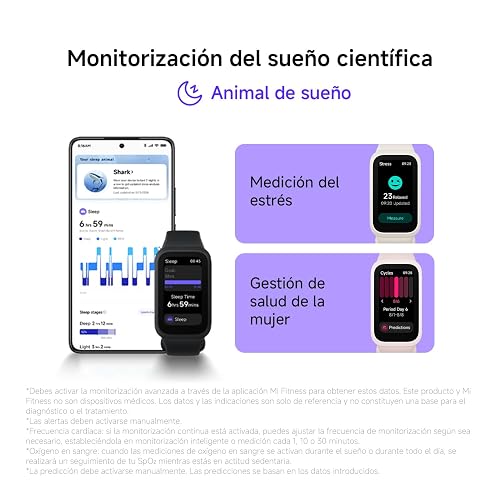 XIAOMI Band 9 Active, 5ATM, Rosa | Rosa, Pantalla TFT de 1.74", Cuerpo ultrafino, Monitoreo de Frecuencia cardíaca, 50+ Modos Deportivos, 5 ATM