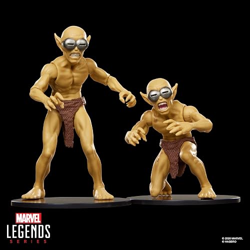 Marvel Legends Series, Pack múltiple Marvel'S Mole Man y Moloids, 3 Figuras coleccionables a Escala de 15 cm inspiradas en los cómics de Los Cuatro Fantásticos