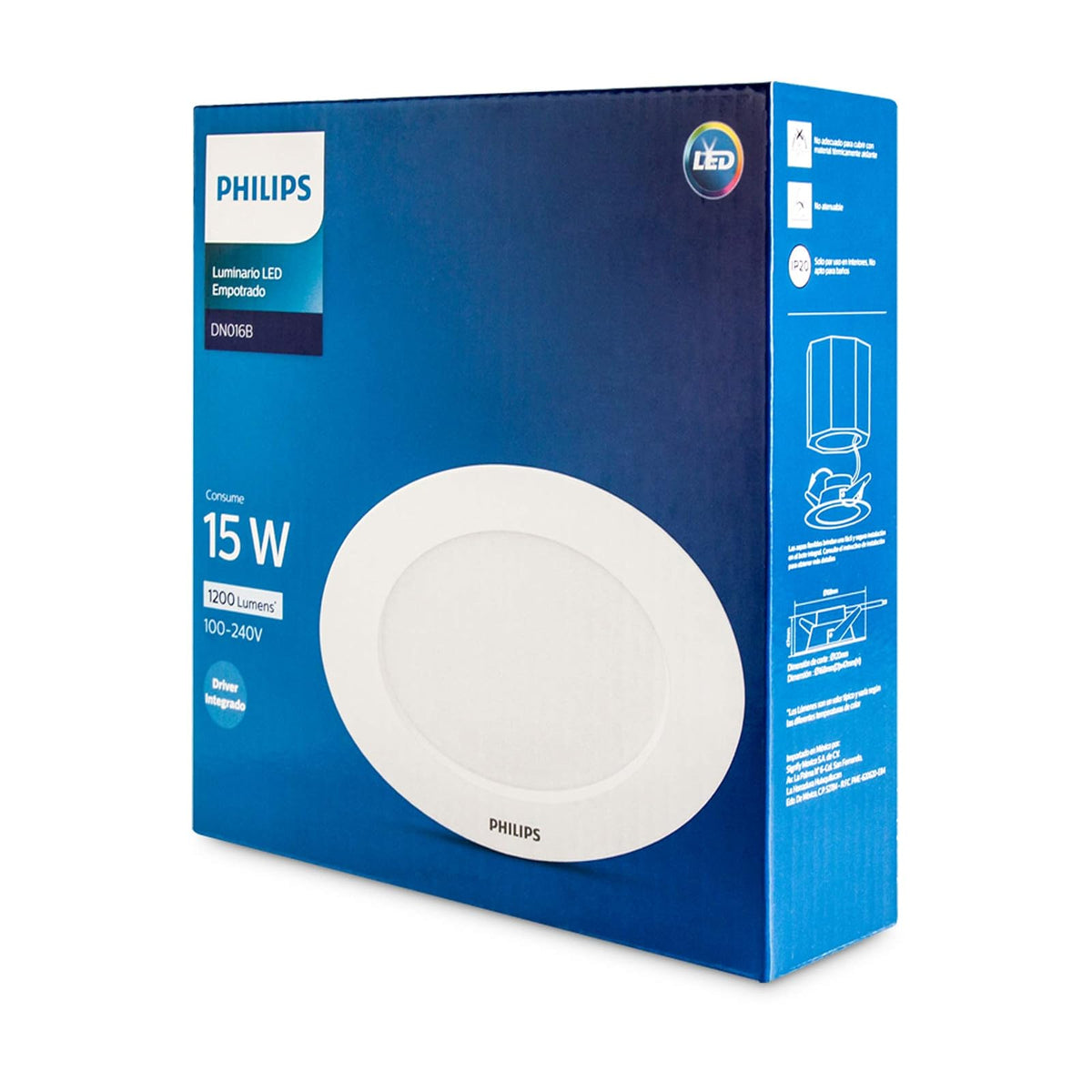 Foco Led Empotrado Philips Dn016b 5 Redondo Luz Fría