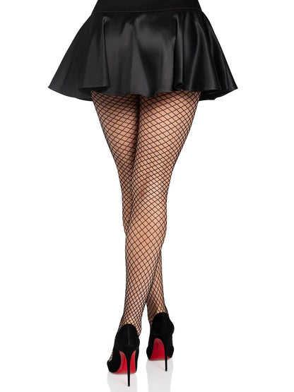 Leg Avenue Mallas industriales de licra para mujer