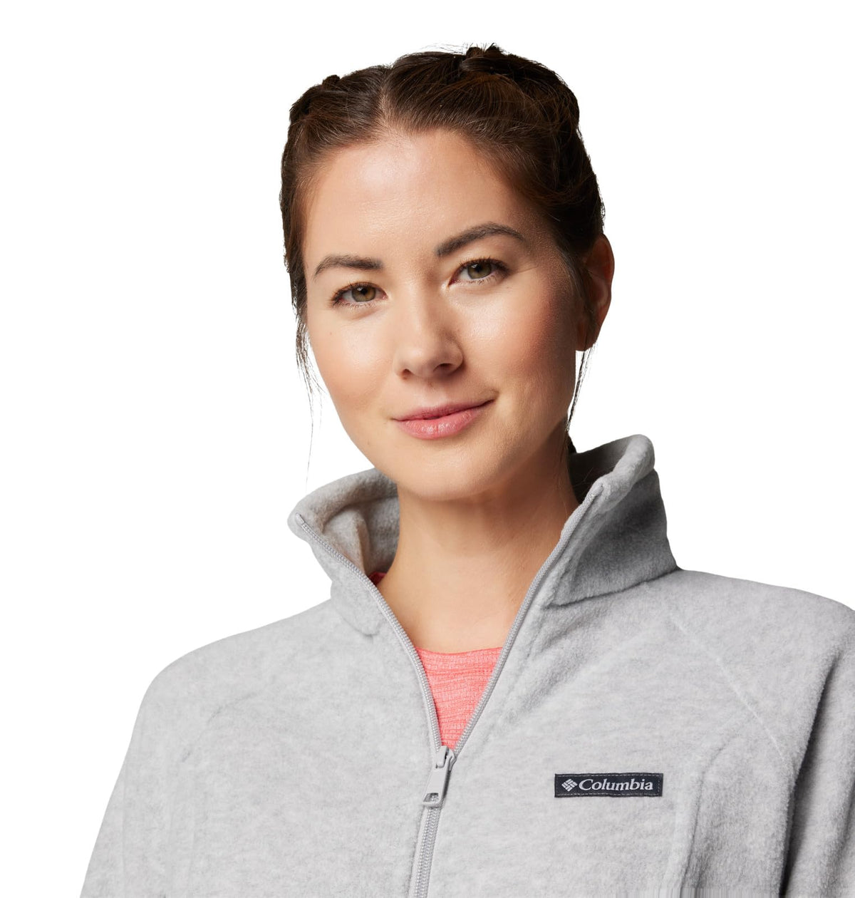 Columbia, Benton Springs - Chamarra de tela polar para mujer con cierre completo